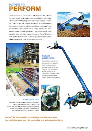 Teleszkópos rakodók Genie GTH-3512 SX