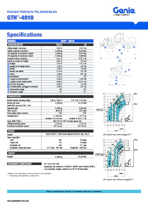 Teleszkópos rakodók Genie GTH 4010
