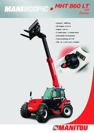 Teleszkópos rakodók Manitou MHT 860