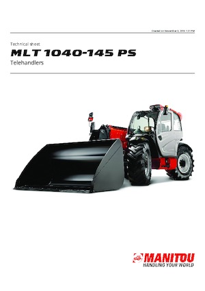 Teleszkópos rakodók Manitou MLT 1040-145 PS