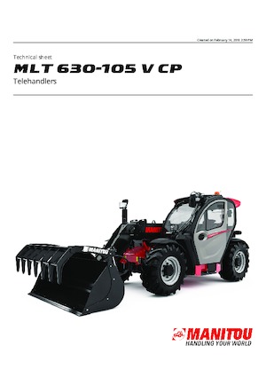 Teleszkópos rakodók Manitou MLT 630-105 V CP