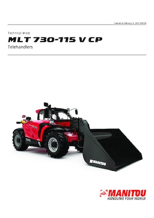 Teleszkópos rakodók Manitou MLT 730-115 V CP