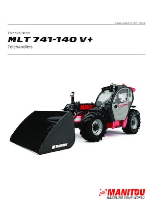 Teleszkópos rakodók Manitou MLT 741-140 V+