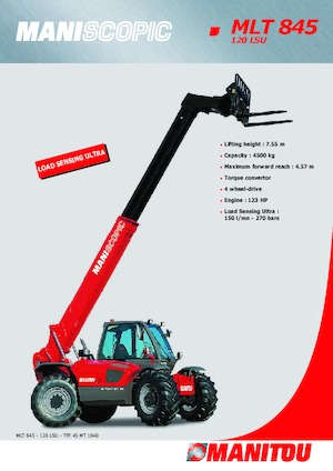Teleszkópos rakodók Manitou MLT 845 120
