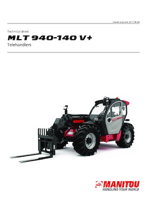 Teleszkópos rakodók Manitou MLT 940-140 V+