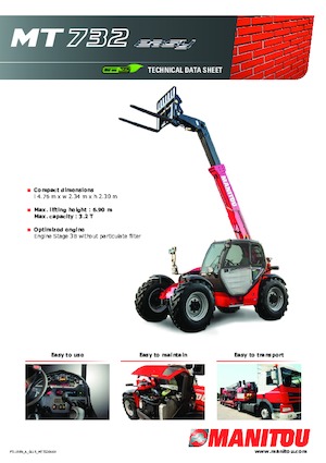 Teleszkópos rakodók Manitou MT 732 Easy