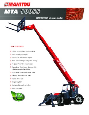 Teleszkópos rakodók Manitou MTA 10055