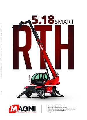 Forgó felsővázas teleszkóps rakodók MAGNI RTH 5.18 Smart