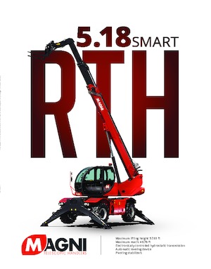 Forgó felsővázas teleszkóps rakodók MAGNI RTH 5.18 Smart
