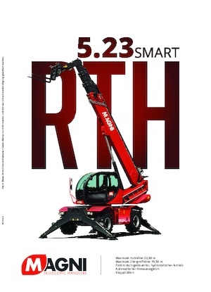 Forgó felsővázas teleszkóps rakodók MAGNI RTH 5.23 Smart