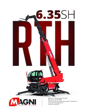 Forgó felsővázas teleszkóps rakodók MAGNI RTH 6.35 SH