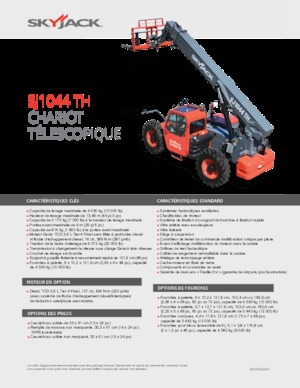 Teleszkópos rakodók Skyjack SJ1044 TH