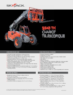 Teleszkópos rakodók Skyjack SJ843 TH