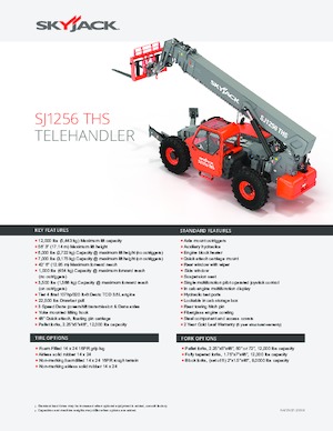 Teleszkópos rakodók Skyjack SJ1256 THS