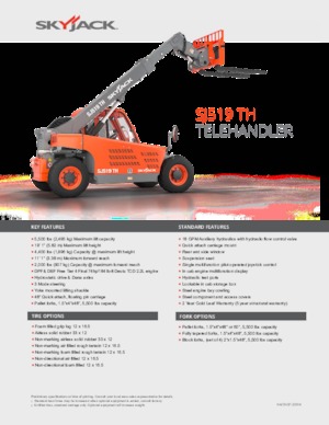 Teleszkópos rakodók Skyjack SJ519 TH