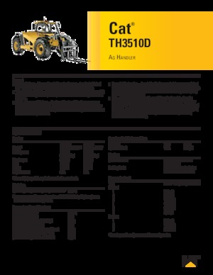 Teleszkópos rakodók Caterpillar TH3510D