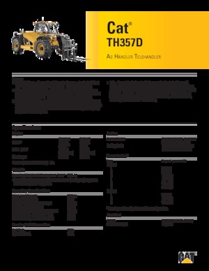 Teleszkópos rakodók Caterpillar TH357D
