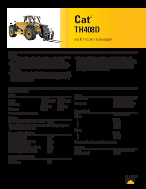 Teleszkópos rakodók Caterpillar TH408D