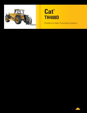 Teleszkópos rakodók Caterpillar TH408D