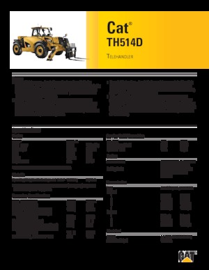Teleszkópos rakodók Caterpillar TH514D