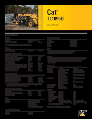 Teleszkópos rakodók Caterpillar TL1055D