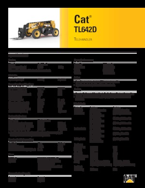 Teleszkópos rakodók Caterpillar TL642D