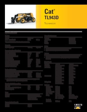 Teleszkópos rakodók Caterpillar TL943D