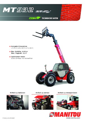 Teleszkópos rakodók Manitou MT 932 Easy