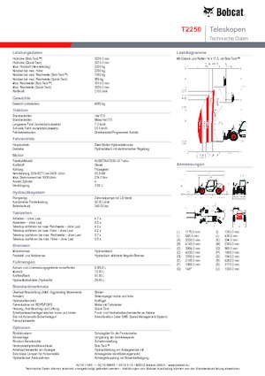 Teleszkópos rakodók Bobcat T 2250