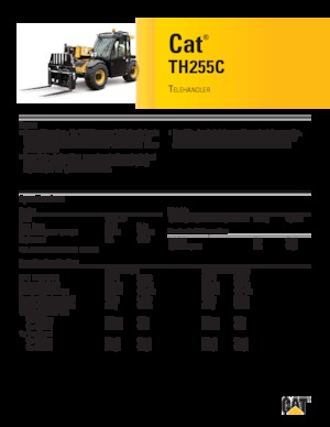 Teleszkópos rakodók Caterpillar TH255C