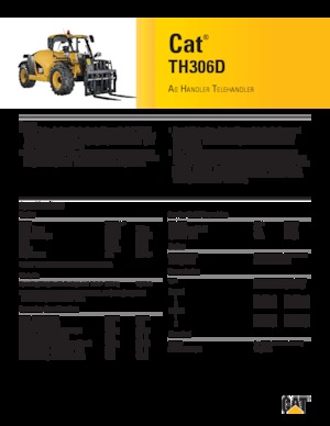 Teleszkópos rakodók Caterpillar TH306D