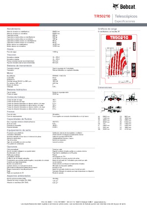 Forgó felsővázas teleszkóps rakodók Bobcat TR50210