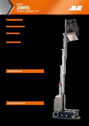 Gumikerekes vertikális emelésű munkaállványok JLG 20MVL