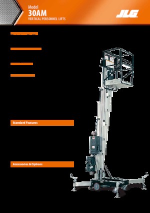 Gumikerekes vertikális emelésű munkaállványok JLG 30AM