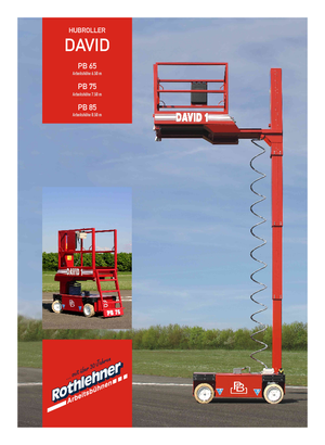 Gumikerekes ollós személyemelők PB David 1 PB 75