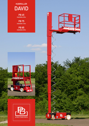 Gumikerekes ollós személyemelők PB David 1 PB 75 V