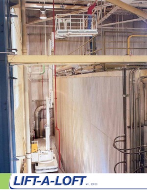 Gumikerekes vertikális emelésű munkaállványok Lift-A-Loft MCL30.05 