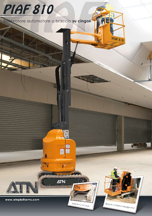 Gumikerekes vertikális emelésű munkaállványok ATN Piaf 810