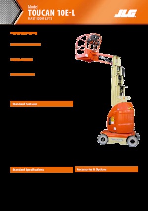 Gumikerekes vertikális emelésű munkaállványok JLG-Toucan Toucan 10E-L