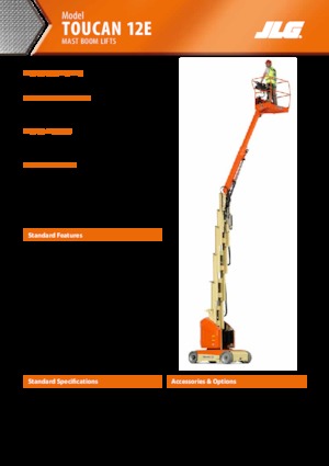 Gumikerekes vertikális emelésű munkaállványok JLG-Toucan Toucan 12E