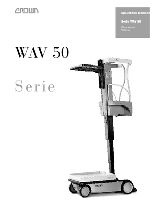 Gumikerekes vertikális emelésű munkaállványok Crown Wav 50-118