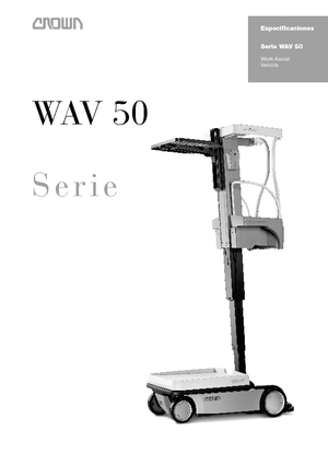 Gumikerekes vertikális emelésű munkaállványok Crown Wav 50-118