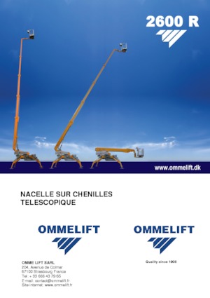 Lánctalpas teleszkópgémes munkaállványok OMMELIFT 2600 R