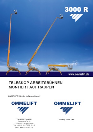 Lánctalpas teleszkópgémes munkaállványok OMMELIFT 3000 R