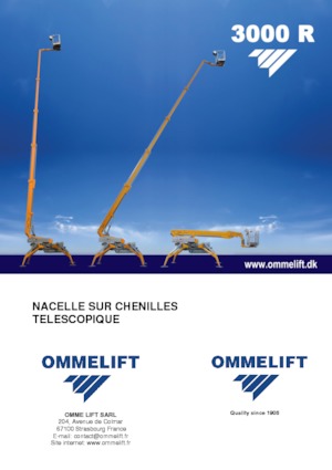 Lánctalpas teleszkópgémes munkaállványok OMMELIFT 3000 R