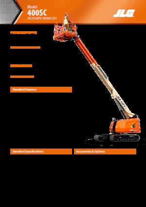Lánctalpas teleszkópgémes munkaállványok JLG 400SC