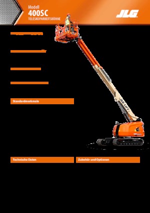 Lánctalpas teleszkópgémes munkaállványok JLG 400SC