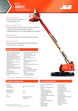 Lánctalpas teleszkópgémes munkaállványok JLG 400SC