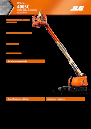 Lánctalpas teleszkópgémes munkaállványok JLG 400SC