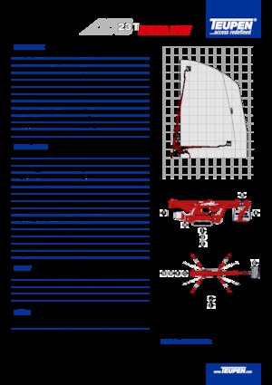 Lánctalpas teleszkópgémes munkaállványok TEUPEN LEO23T 